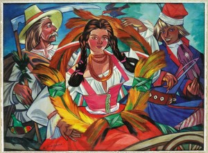 Zofia Stryjeńska, „Żniwiarze”, dar ks. Alojzego F. Nosala dla Miasta Tarnowa, kolekcja w depozycie w Muzeum Okręgowym w Tarnowie, fot. Dariusz Kobylański (źródło: materiały prasowe organizatora). Źródło: http://wydarzenia.o.pl/2015/10/stryjenska-kuzniak-nowicka-wybalansowalam-bwa-tarnow/#/
