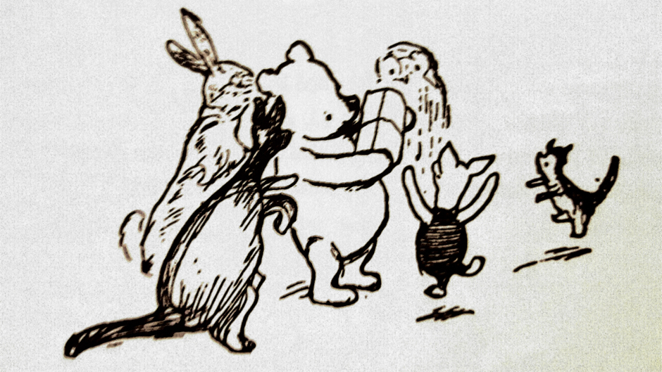 Ilustracja z książki: "Wielka Książka Kubusia Puchatka", A.A. Milne, David Benedictus