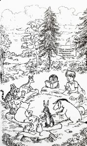Kubuś Puchatek. Okładka książki Wielka Książka Kubusia Puchatka, A.A. Milne, David Benedictus